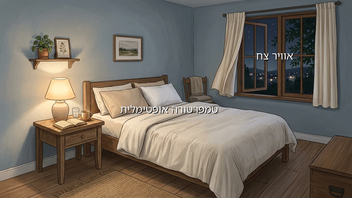 איך לכוון טמפרטורה בחדר השינה בקלות